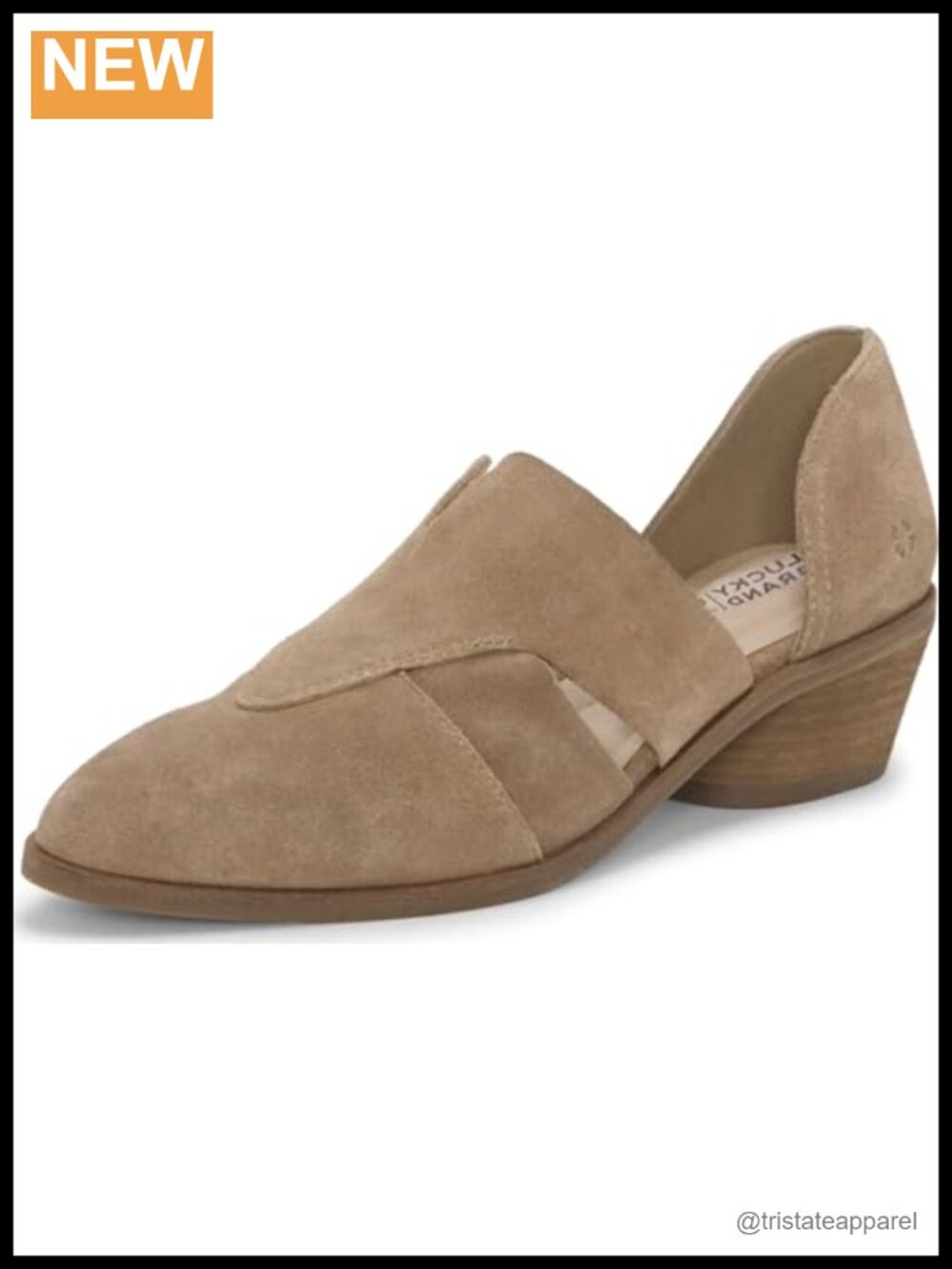 Lucky Brand Minnsy 2 Suede Shootie Block Heel Ankle Bootie